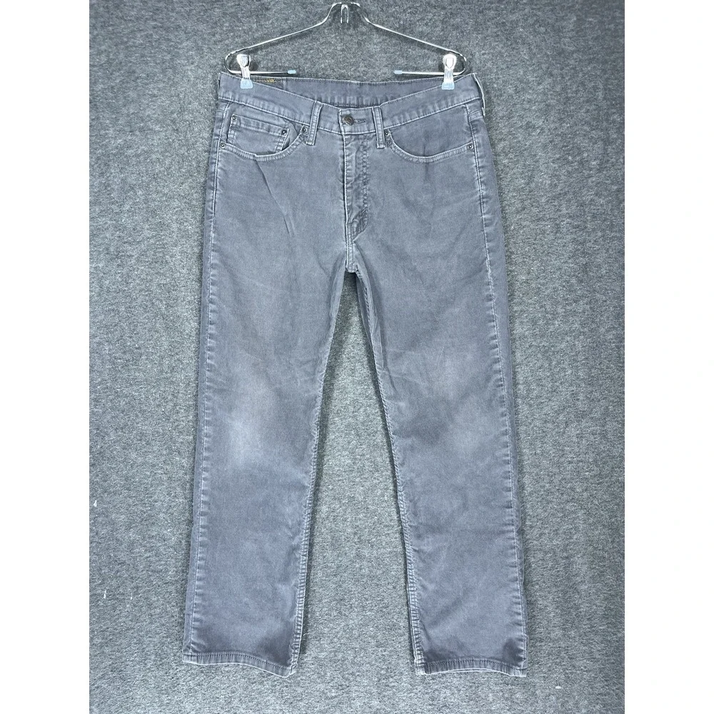 Levi's 514 Corduroy pants Men's 34x29 Gray‎ Straight Fit